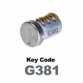 Global Replacement Lock Cylinder, For Non-Master Key Applications, For use in Locks with Key Code G381 KC-SNM-NK-381